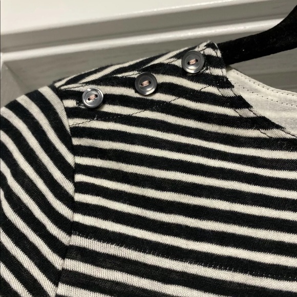 La Vie Rebecca Taylor Shirt Black White Small S - Picture 2 of 6